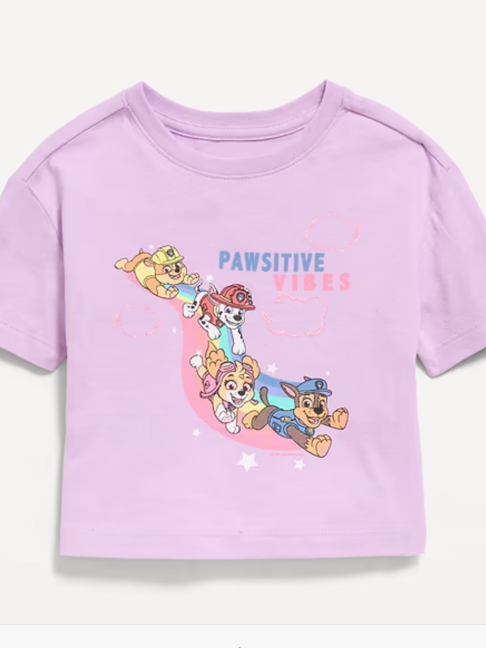 Old Navy Lavender Paw Patrol 'Pawsitive Vibes' Graphic Tee